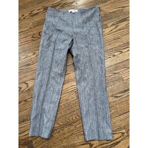 Sara Campbell Sheri Linen Ankle Trouser Pants Grey Size 10